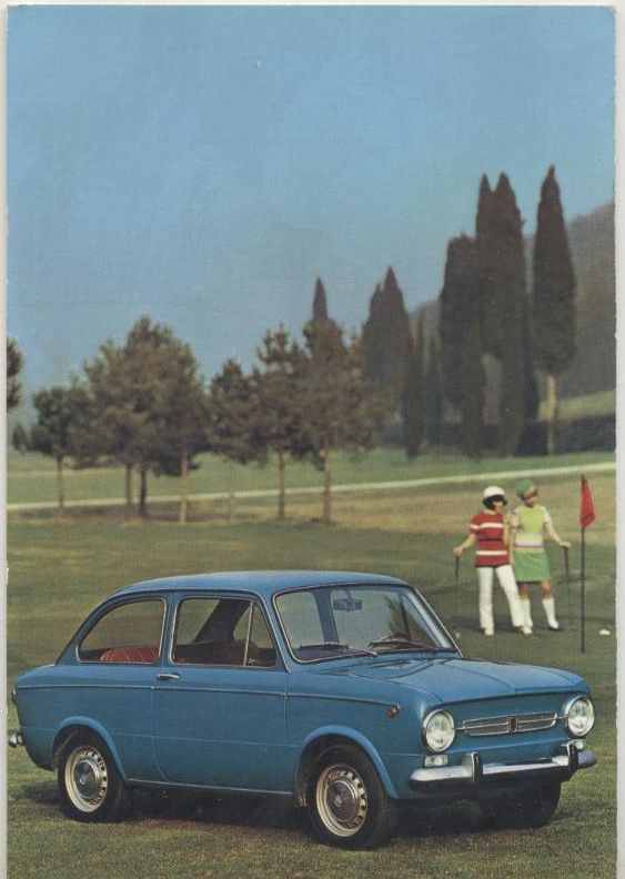 CARTOLINA FIAT 850 SPECIAL anni '60 non viaggiata colori originale …