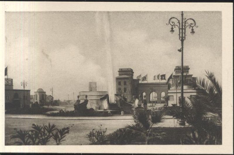 Cartolina Fiera Del Levante Bari La Potenza Dell'Acquedotto Pugliese Vintage