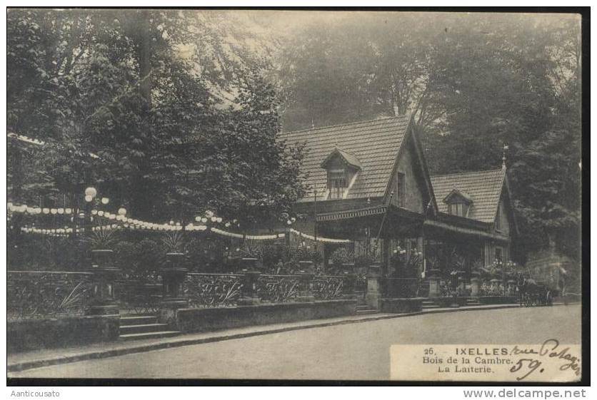 CARTOLINA IXELLES Bois de la Cambre La laiterie Viaggiata 1920? …