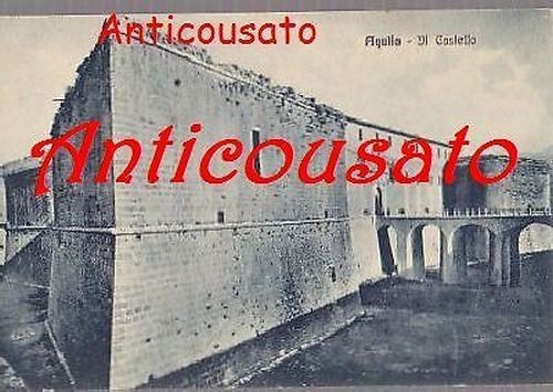 cartolina L'AQUILA IL CASTELLO originale d'epoca non viaggiata vintage postcard