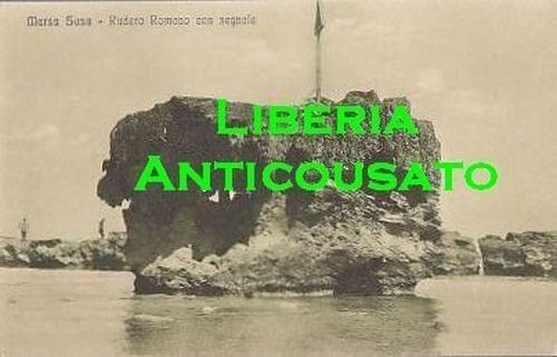 CARTOLINA MARSA SUSA RUDERE ROMANO CON SEGNALE Libia AFRICA ITALIANA …