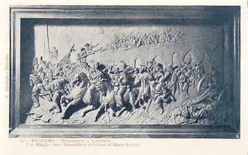 cartolina PALERMO MONUMENTO A GARIBALDI di Mario Rutelli Sandron Vintage …
