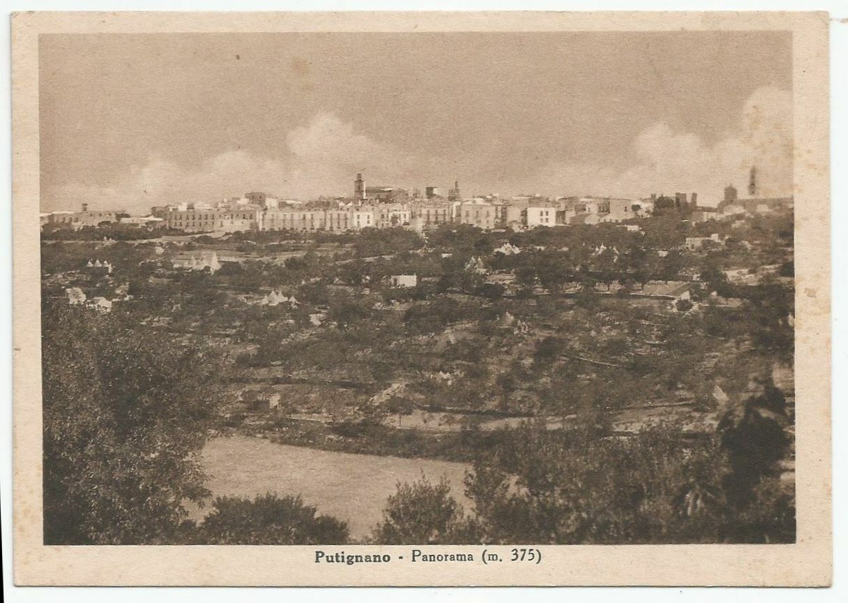 CARTOLINA PUTIGNANO PANORAMA m 375 non viaggiata BARI anni 30 …