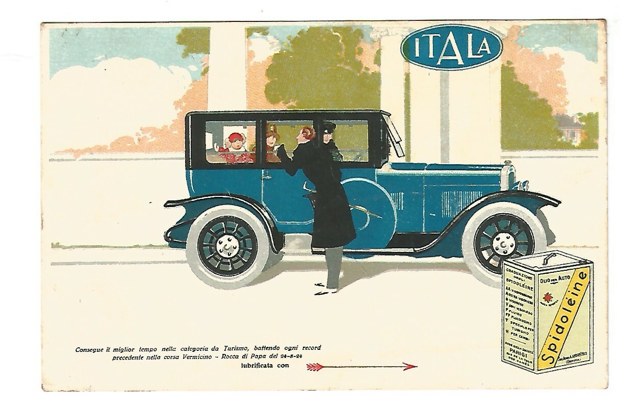 CARTOLINA SPIDOLEINE ITALA originale anni '30 Vintage Postcard Carte Postale