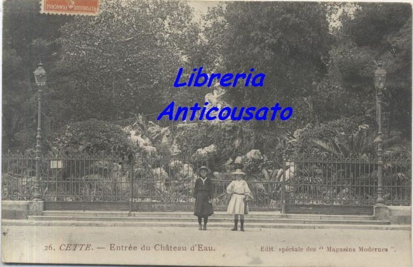 CETTE ENTREE DU CHATEAU D'EAU viaggiata 1910 Cartolina animata Carte …