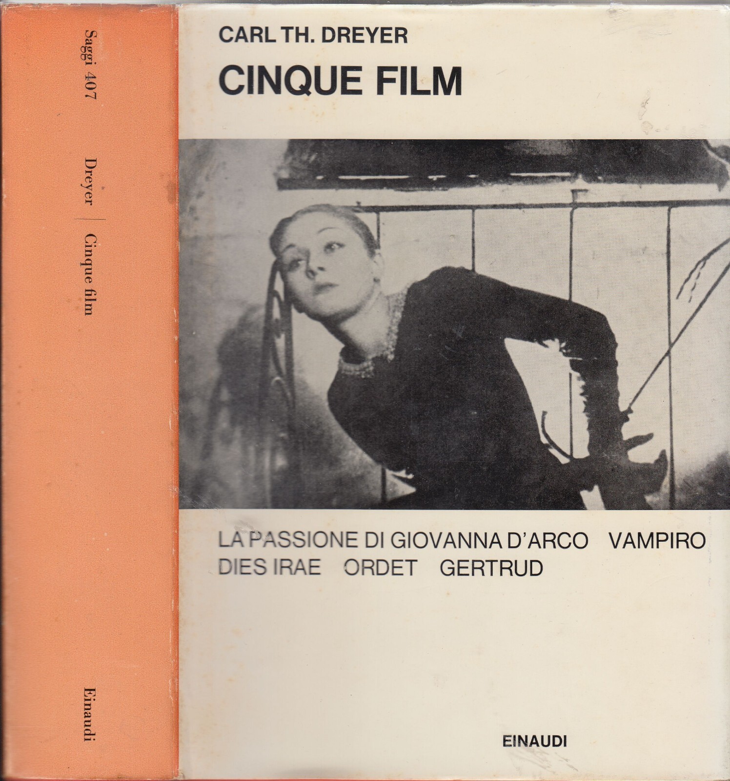 CINQUE FILM di Carl Th Dreyer 1967 Einaudi Libro Cinema …
