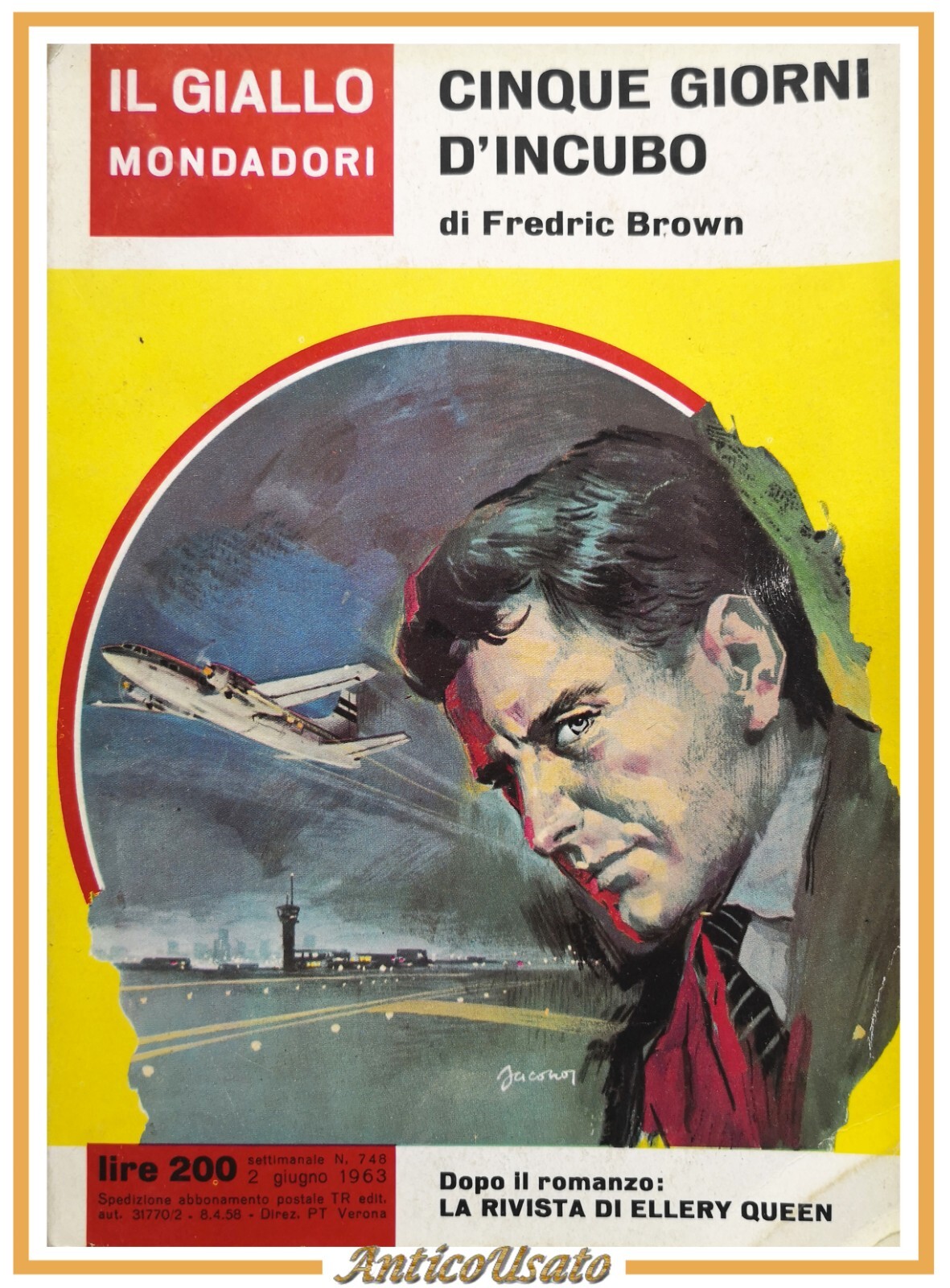 CINQUE GIORNI D'INCUBO di Fredric Brown 1963 Mondadori il giallo …