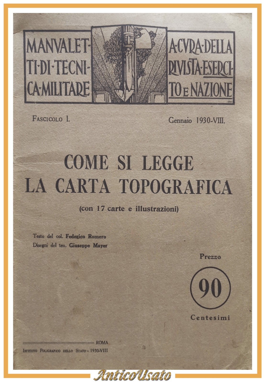 COME SI LEGGE LA CARTA TOPOGRAFICA di Federico Romero 1930 …