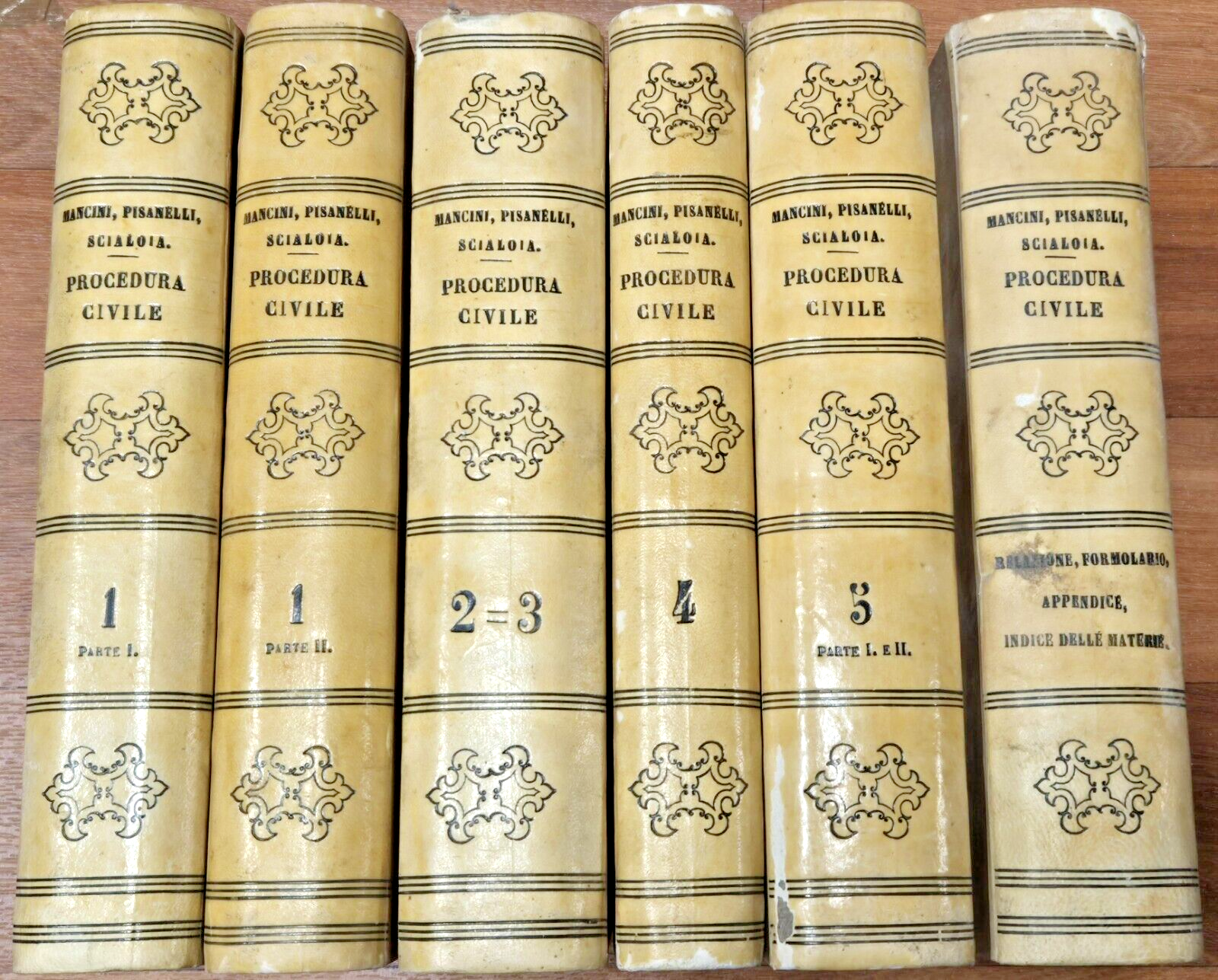 COMMENTARIO DEL CODICE DI PROCEDURA CIVILE STATI SARDI 6 volumi …