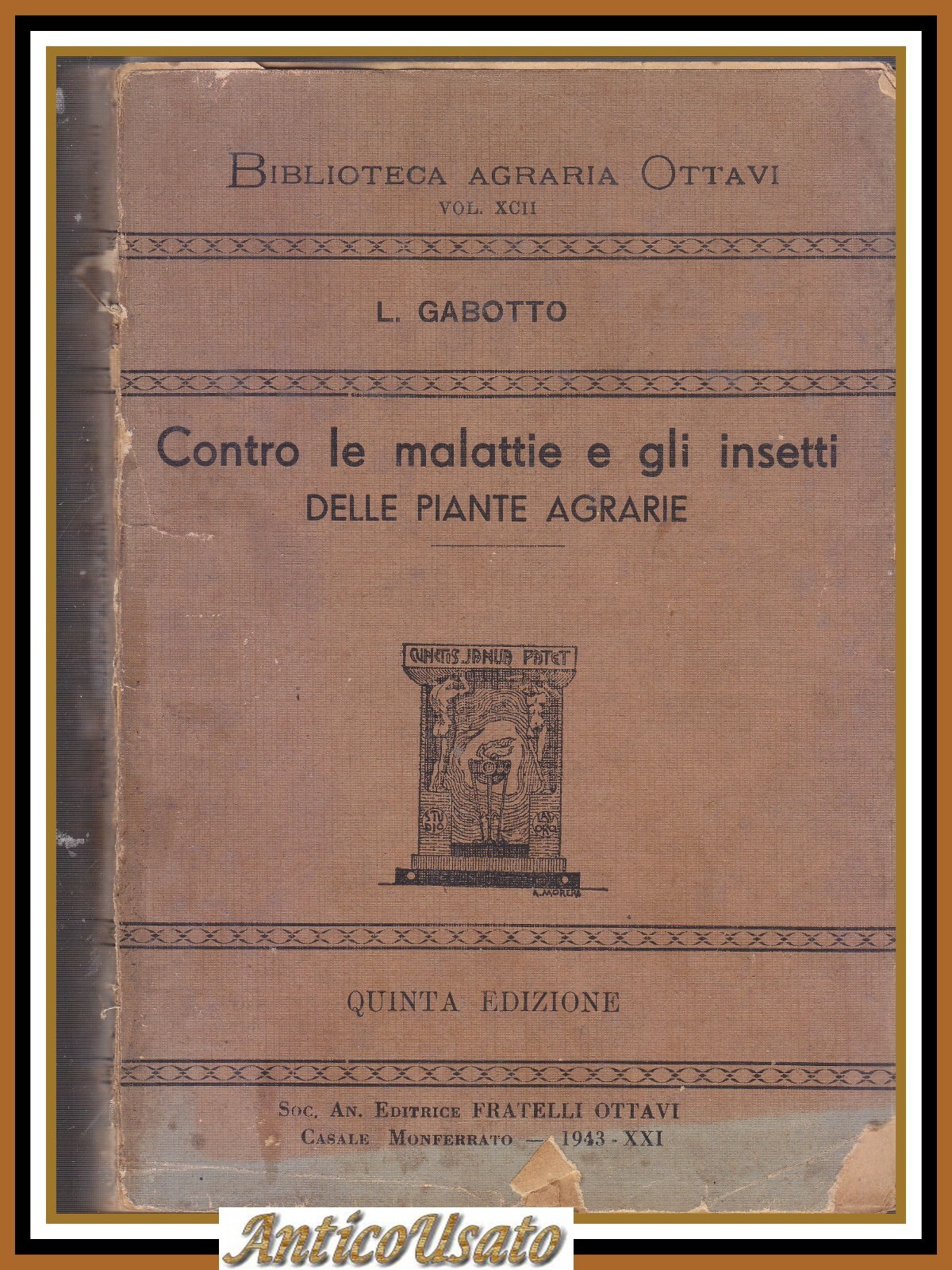 CONTRO LE MALATTIE DEGLI INSETTI E DELLE PIANTE AGRARIE di …