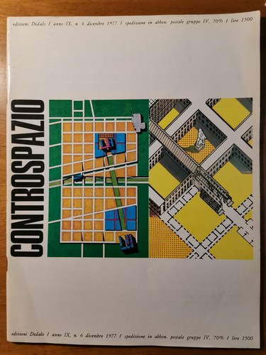 CONTROSPAZIO mensile architettura urbanistica dicembre 1977 anno IX n.6