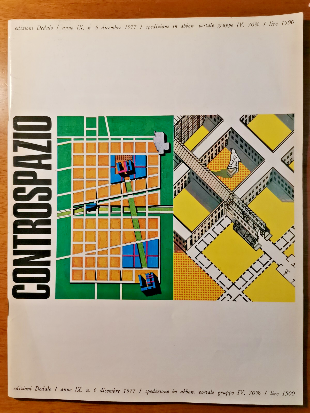 CONTROSPAZIO mensile architettura urbanistica dicembre 1977 numero 6 rivista