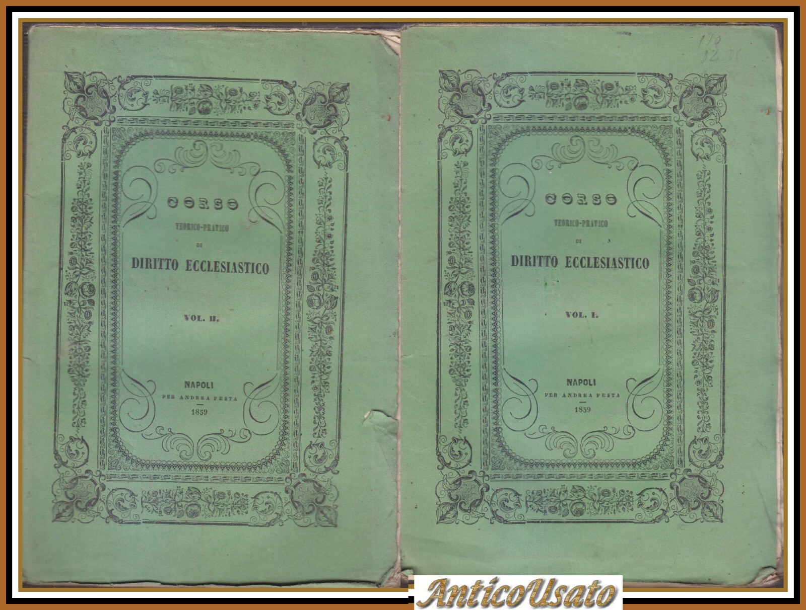 CORSO TEORICO PRATICO DI DIRITTO ECCLESIASTICO Bartolomeo Guida 2 volumi …