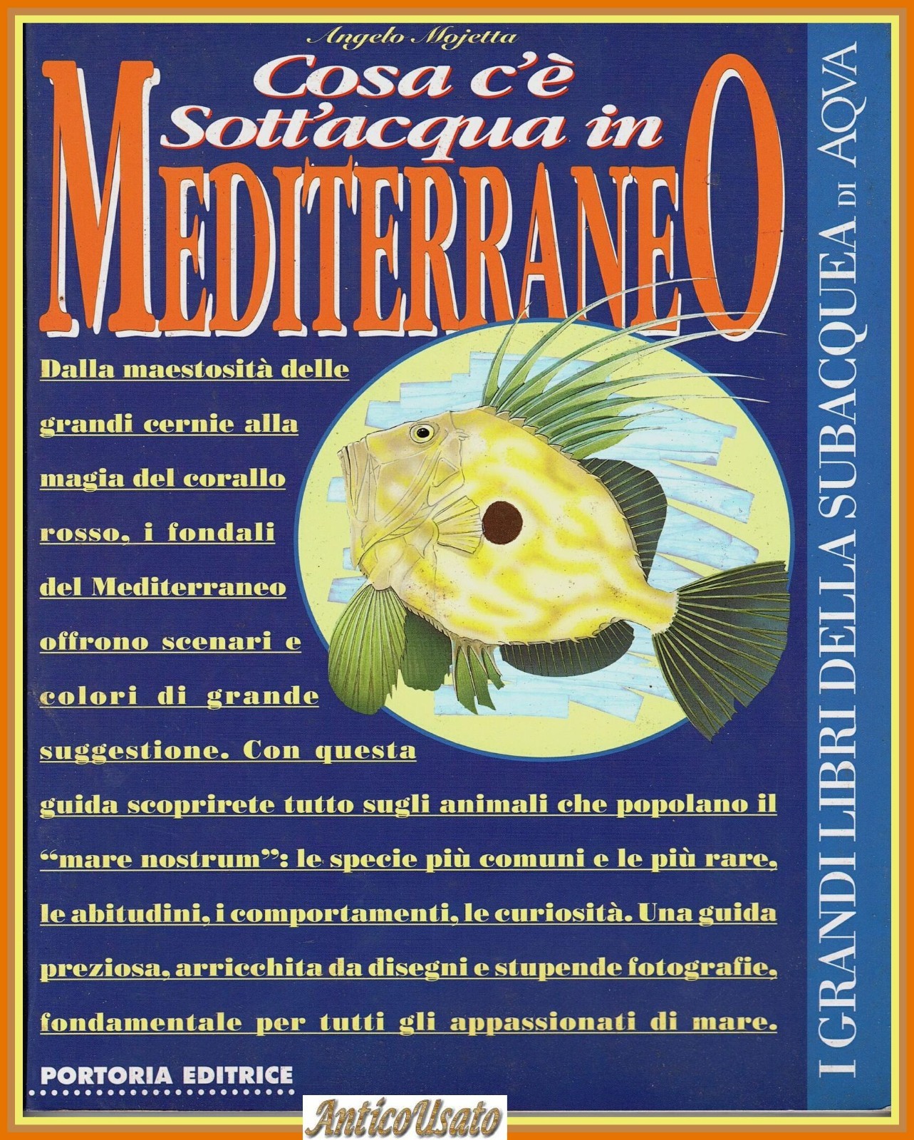 COSA C'È SOTT'ACQUA IN MEDITERRANEO di Angelo Mojetta 1997 Portoria …