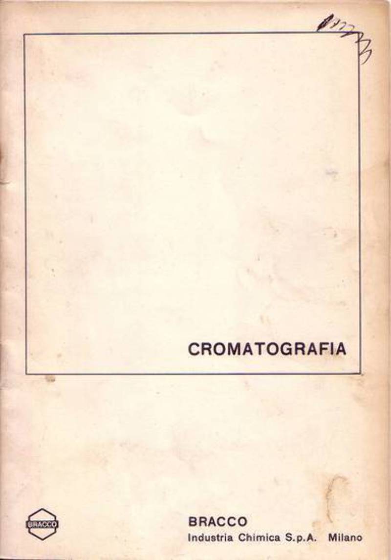 CROMATOGRAFIA Bracco industria chimica anni '80 libro manuale