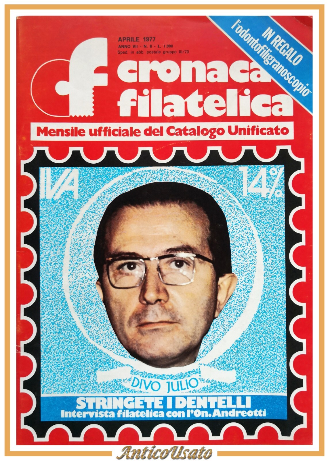 CRONACA FILATELICA aprile NUMERO 8 1977 Cifsud RIVISTA Francobolli Monete