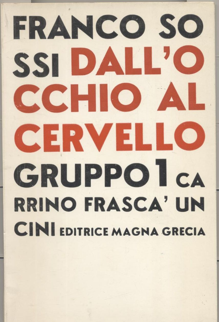 DALL'OCCHIO AL CERVELLO di Franco Sossi GRUPPO 1 Carrino Frascà …
