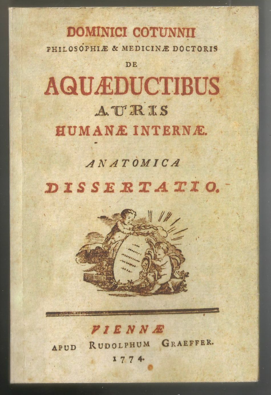 DE AQUAEDUCTIBUS AURIS HUMANAE INTERNAE di Domenico Cotugno REPRINT 1997 …