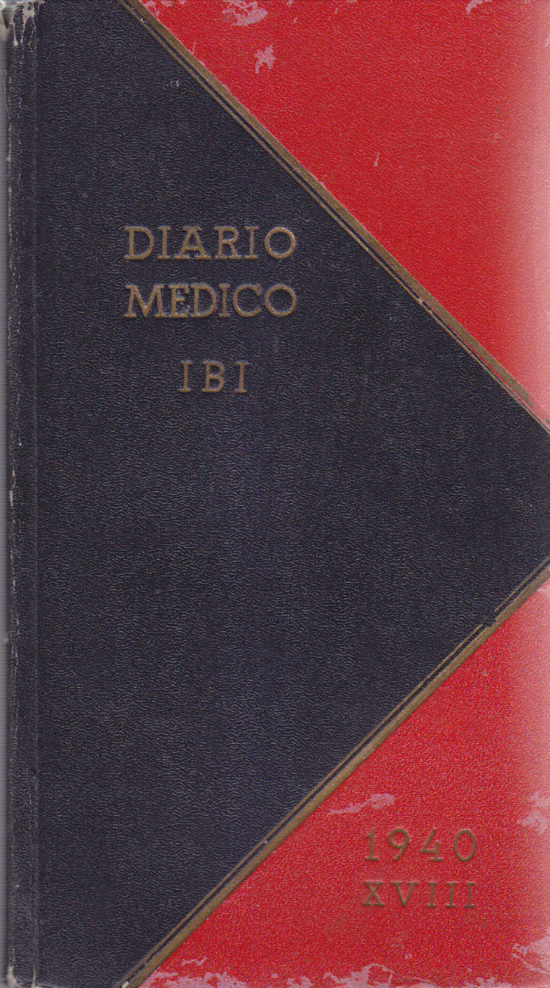 DIARIO MEDICO IBI 1940 omaggio dell’istituto biochimico italiano agenda fascismo