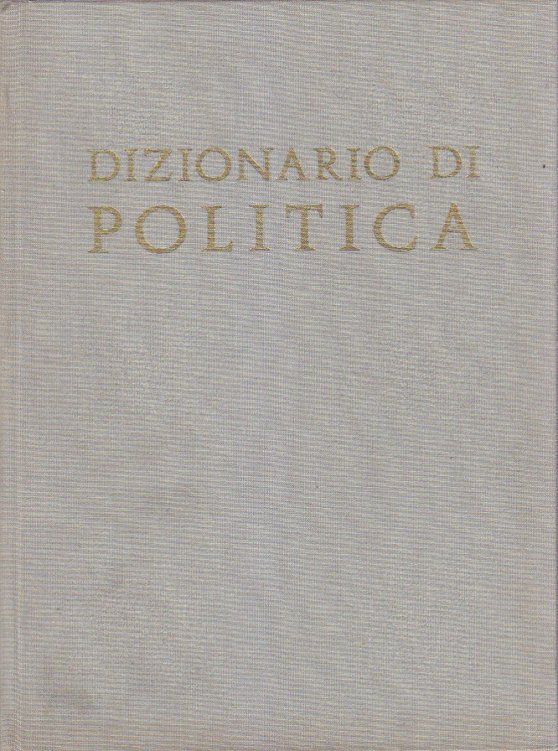 DIZIONARIO DI POLITICA diretto da Bobbio Matteucci Pasquino 1983 UTET …