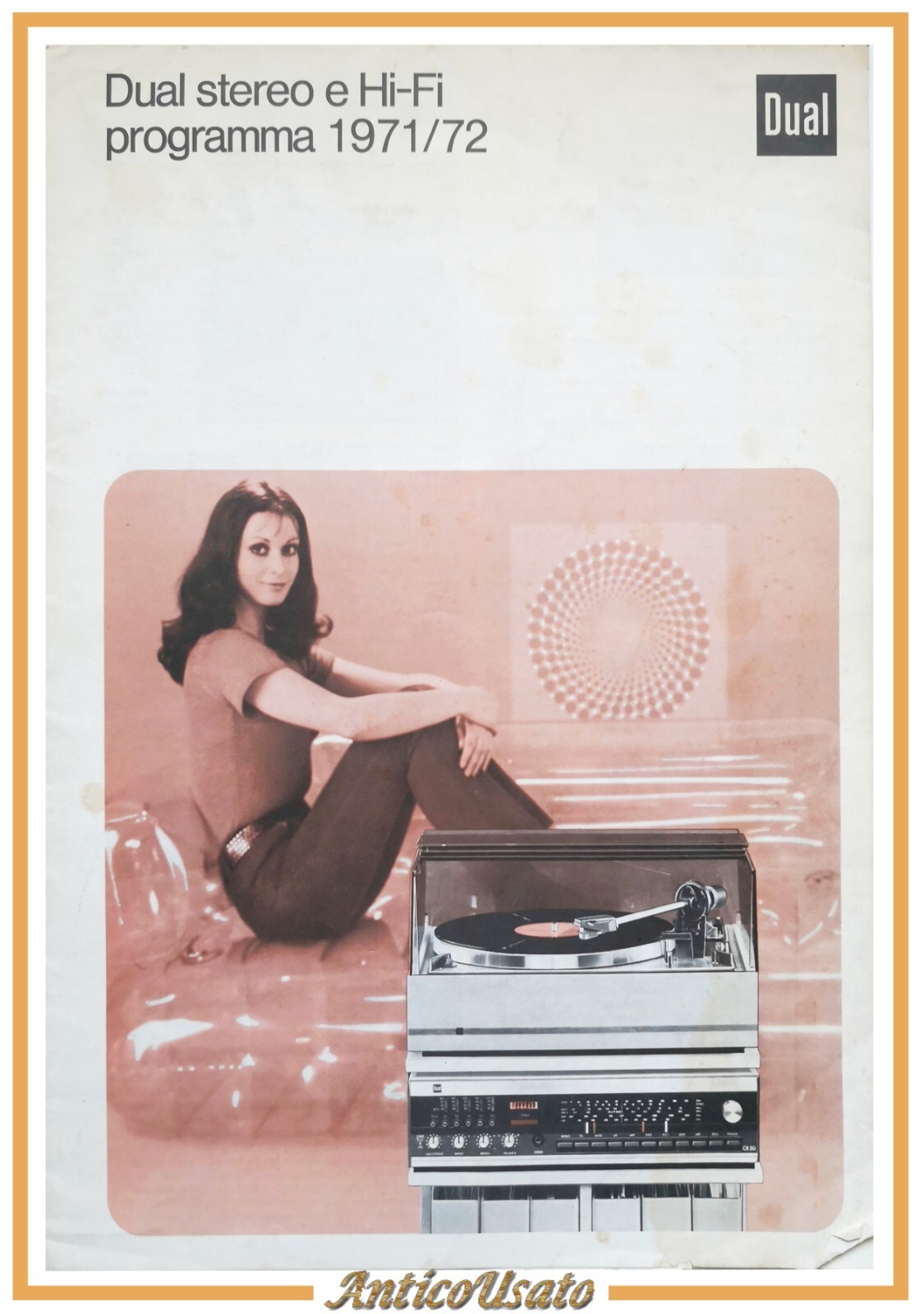 DUAL STEREO E HI FI PROGRAMMA 1971 72 brochure pieghevole …