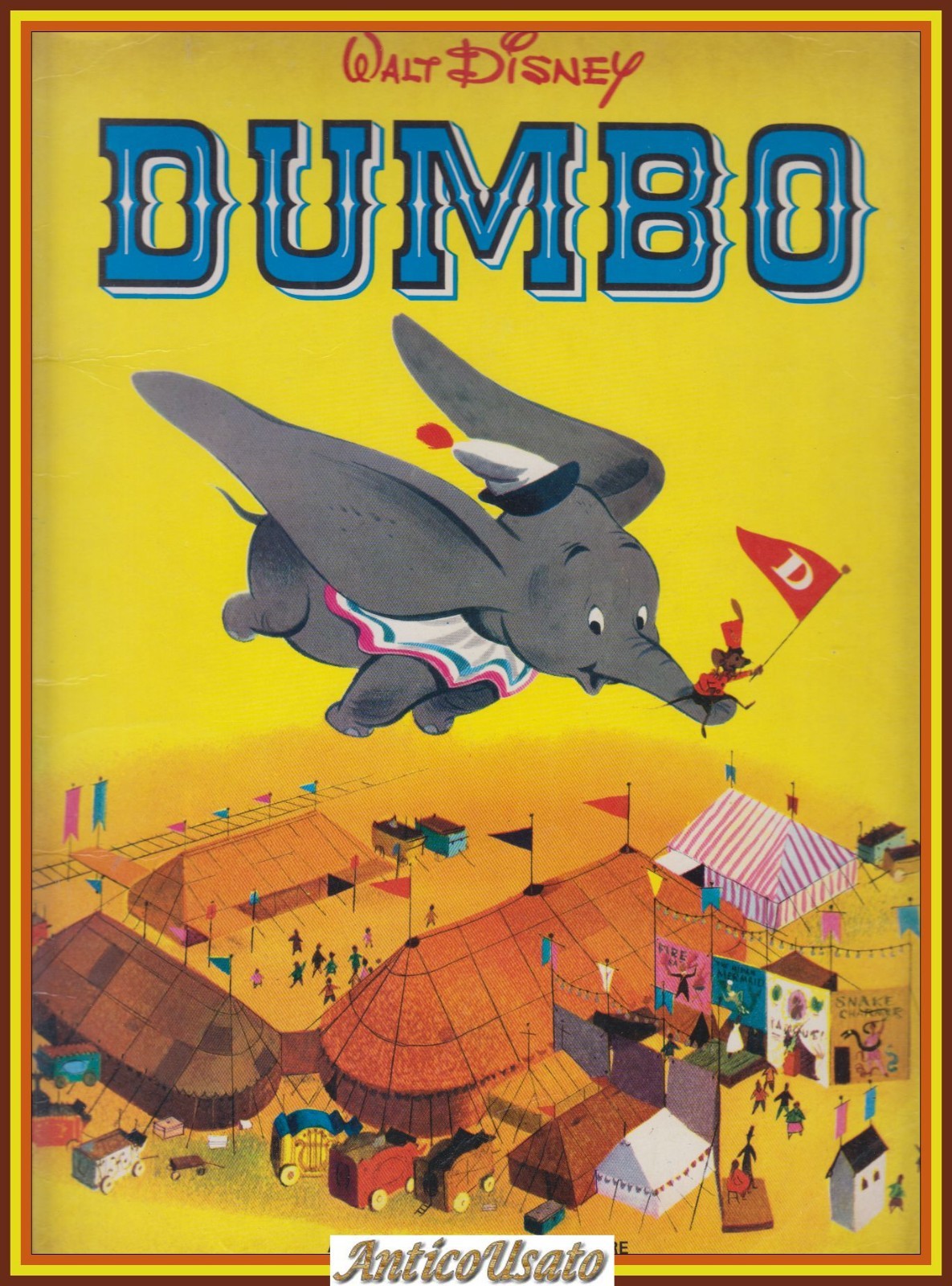 DUMBO Walt Disney Mondadori gli albi d'oro Libro vintage illustrato …