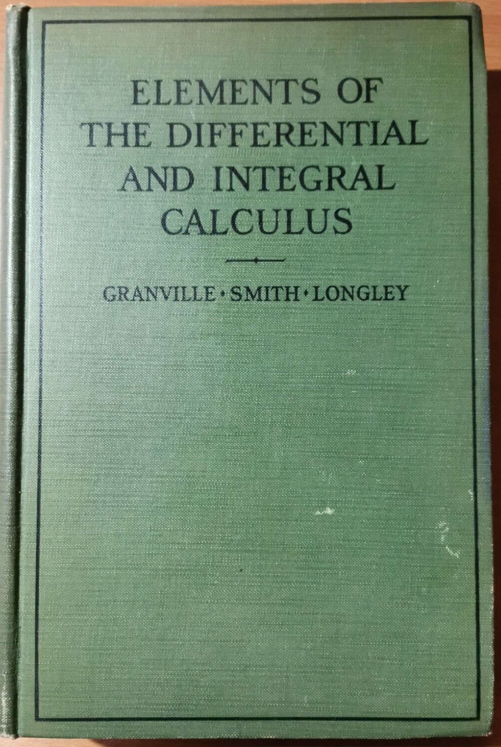 ELEMENTS OF THE DIFFERENTIAL AND INTEGRAL CALCULUS di Granville 1929 …