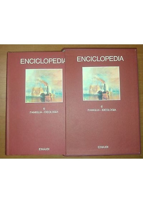 ENCICLOPEDIA EINAUDI volume 6 famiglia - ideologia 1979 COME NUOVO …