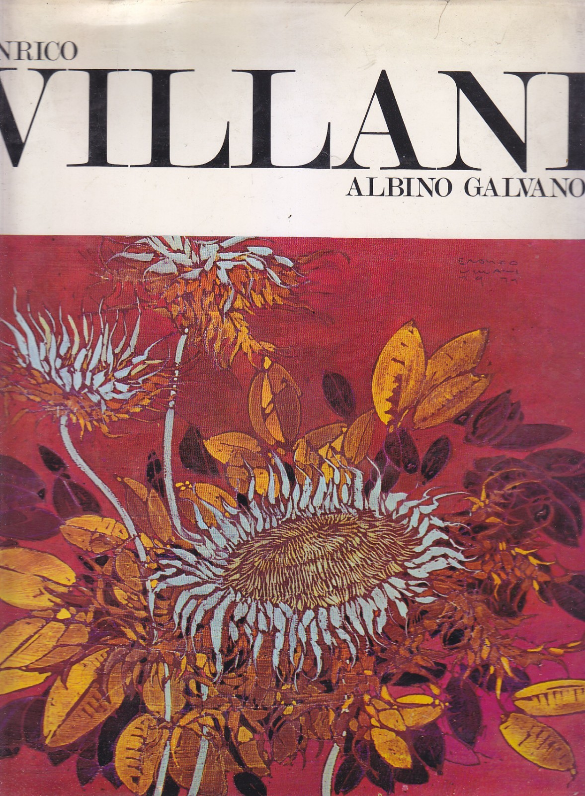 ENRICO VILLANI di Albino Galvano 1971 Giulio Bolaffi Editore libro …