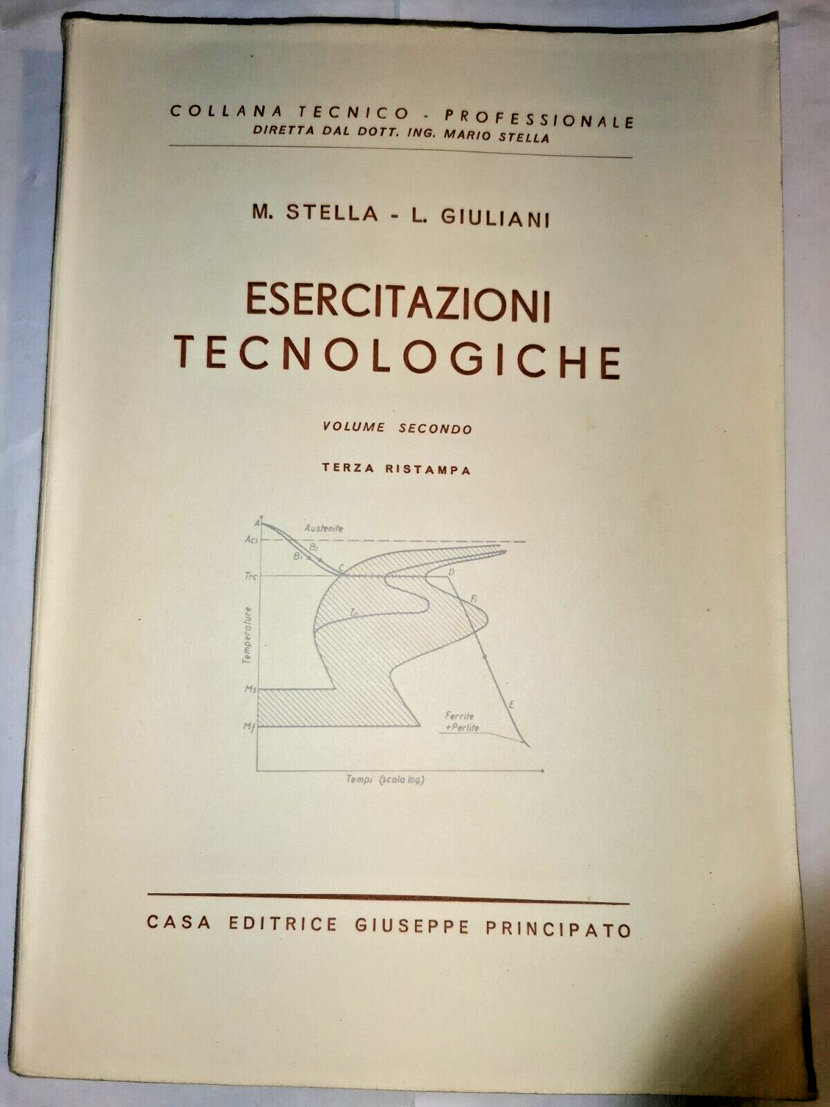 ESERCITAZIONI TECNOLOGICHE 2 volumi di Stella Giuliani 1964 65 Principato …