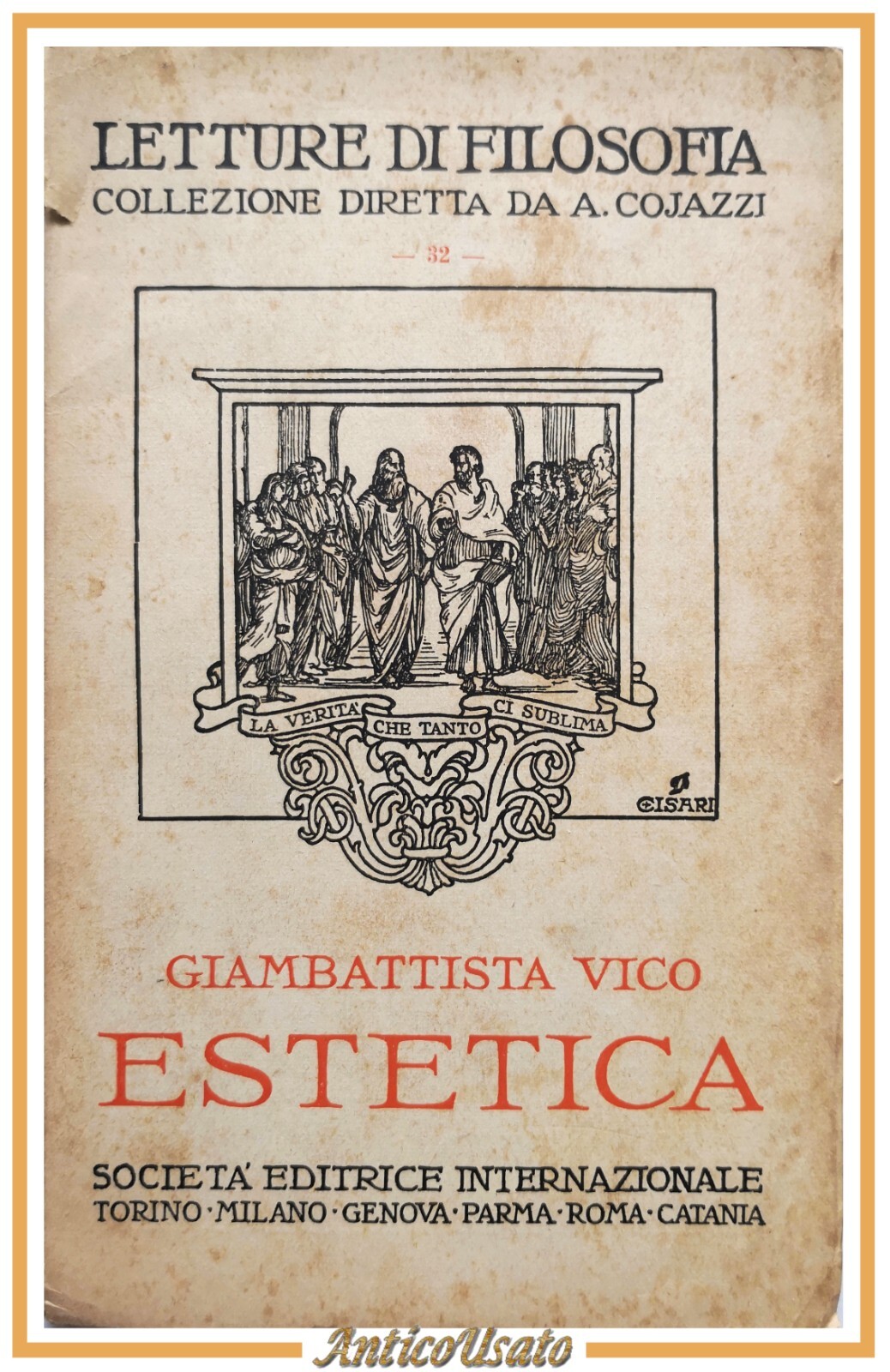 ESTETICA di Giambattista Vico 1946 Società Editrice Internazionale Libro filosof