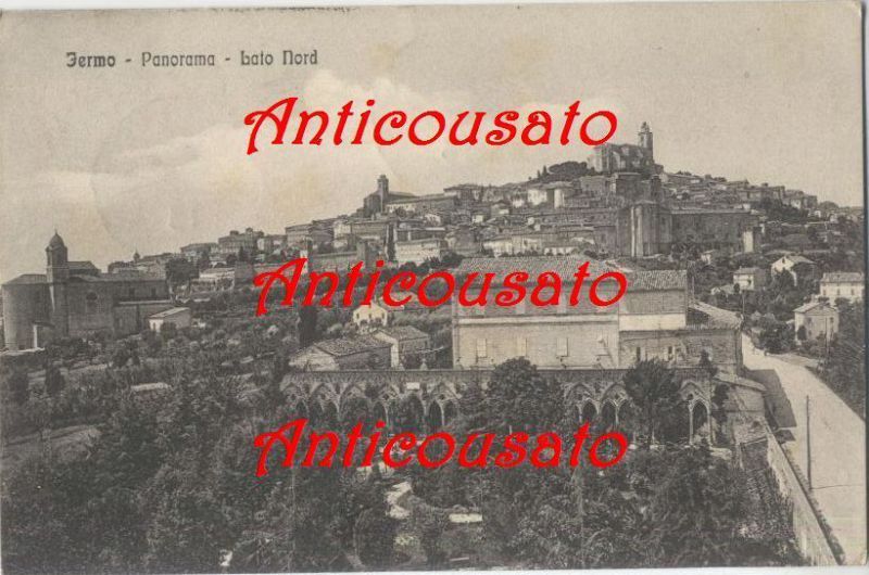 FERMO PANORAMA LATO NORD Cartolina Originale Viaggiata 1913 antica vintage …