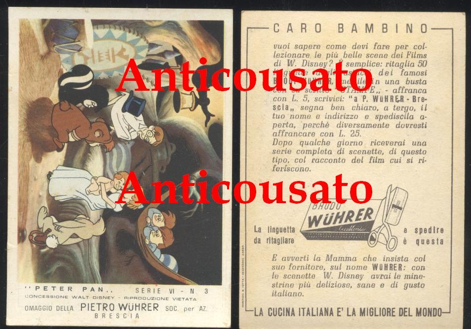 FIGURINA PETER PAN DISNEY - Pietro Wuhrer serie VI n. …