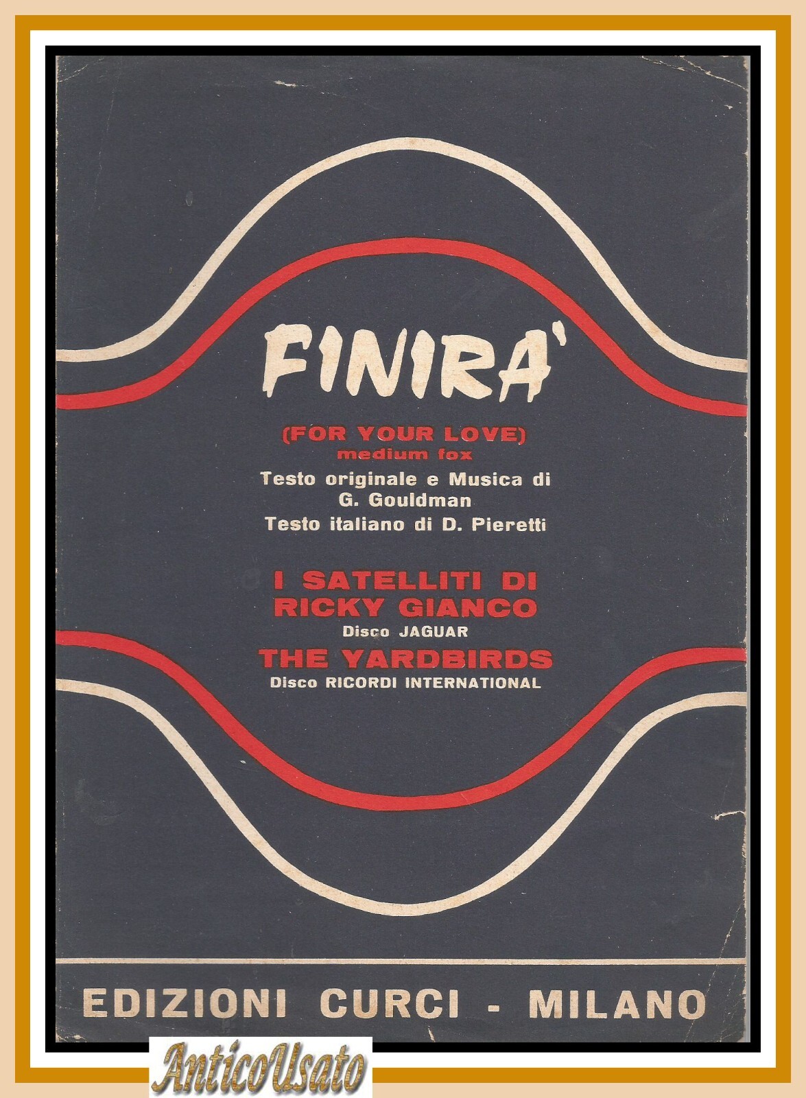 Finirà Ricky Gianco i Satelliti spartito per canto chitarra e …