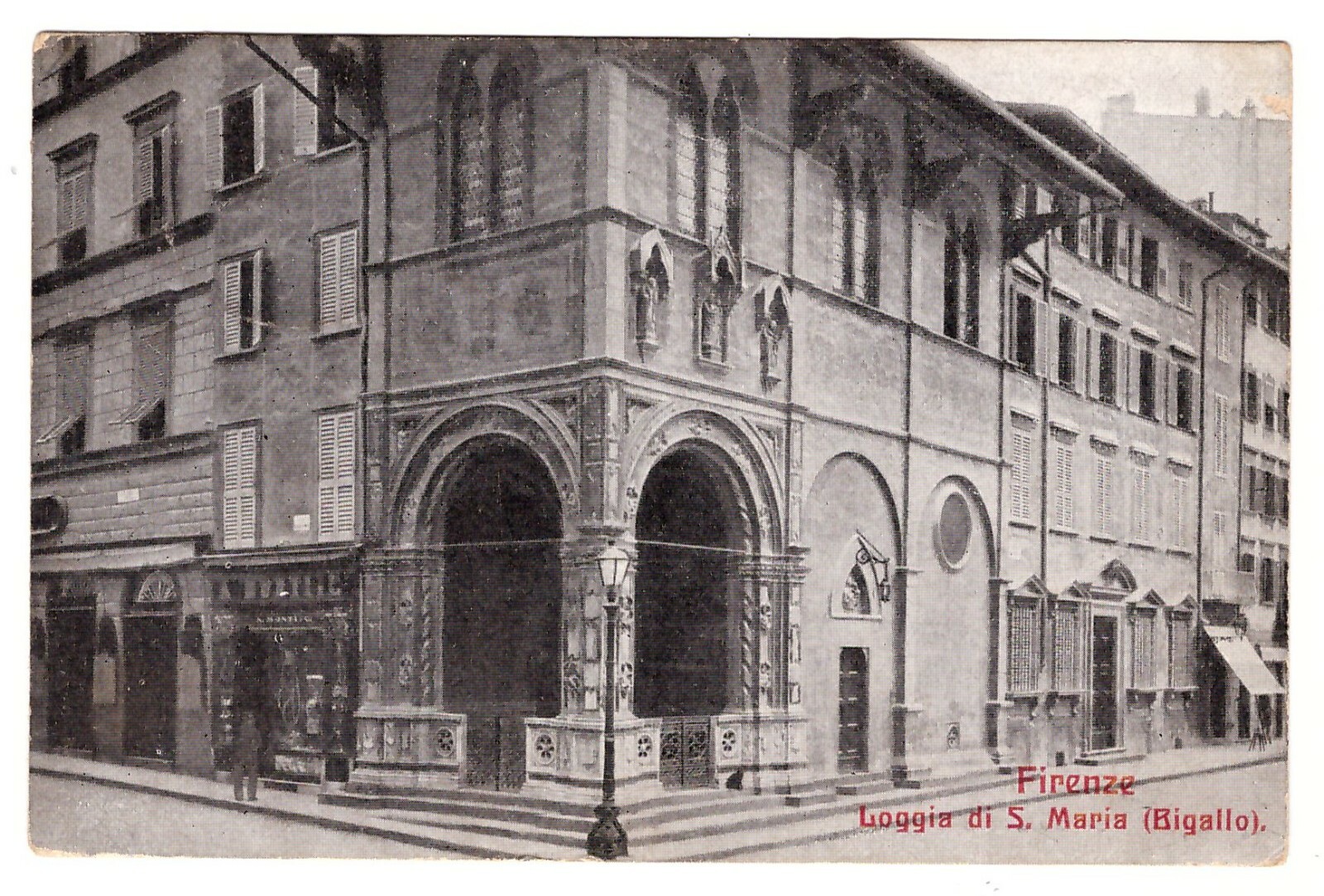 Firenze Loggia Di Santa Maria Bigallo Cartolina viaggiata 1915 Vintage …
