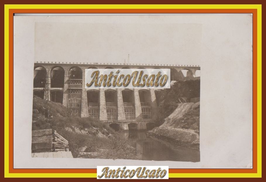FOTOCARTOLINA DIGA DI SANTA CHIARA SUL FIUME TIRSO presumibilmente 1922 …