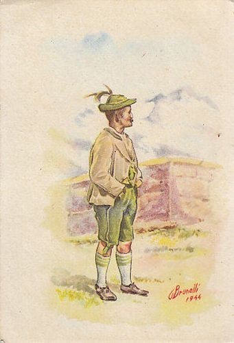 G BRUNELLI TIROLO Cartolina a Colori Non Viaggiata Vintage d'Epoca …