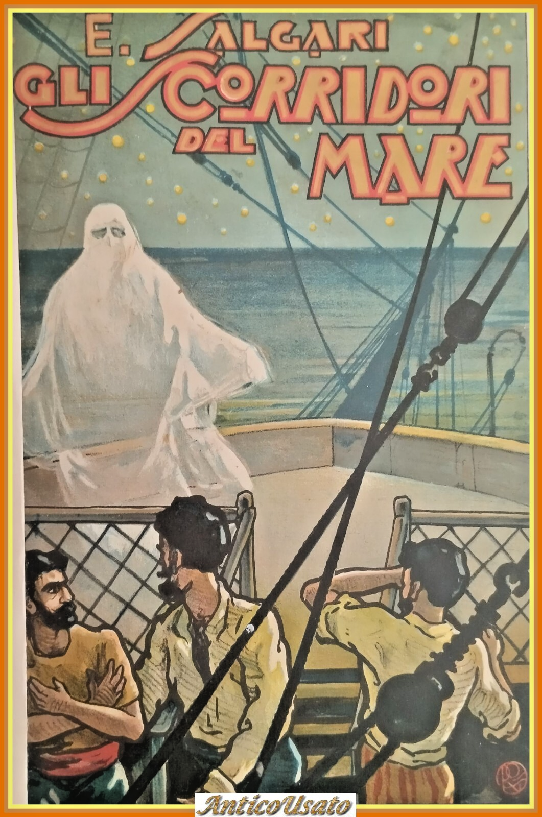 GLI SCORRIDORI DEL MARE di Emilio Salgari 1929 Vallardi Libro …