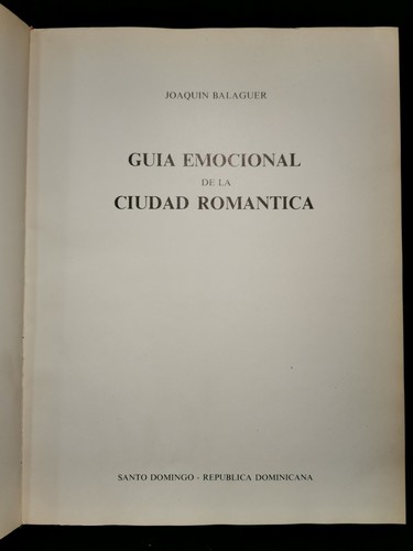 GUIA EMOCIONAL DE LA CIUDAD ROMANTICA DI Joaquim Balaguer libro …