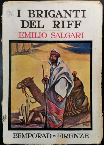 I BRIGANTI DEL RIFF di Emilio Salgari 1928 Bemporad libro …