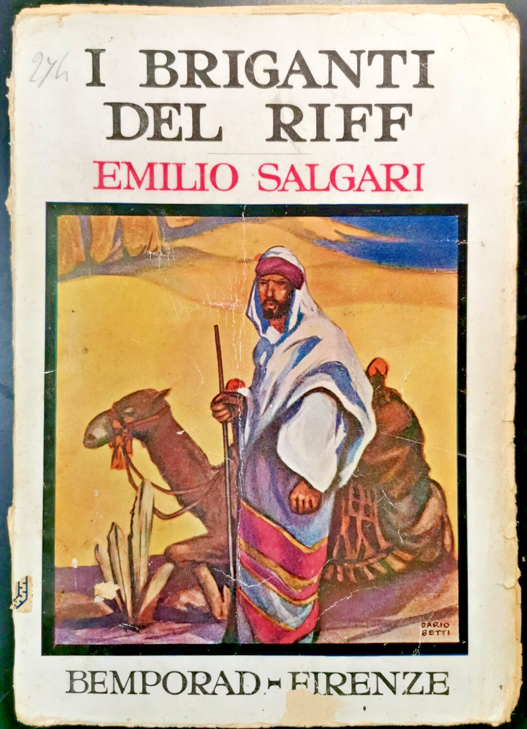 I BRIGANTI DEL RIFF di Emilio Salgari 1928 Bemporad libro …