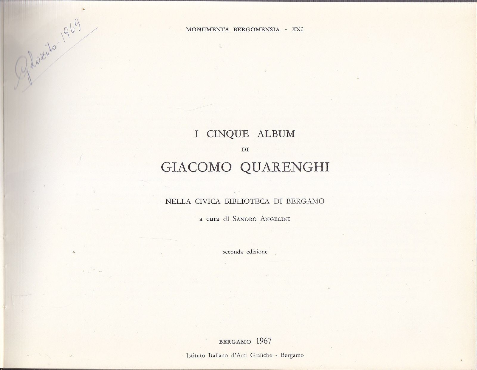 I CINQUE ALBUM DI GIACOMO QUARENGHI NELLA CIVICA BIBLIOTECA DI …