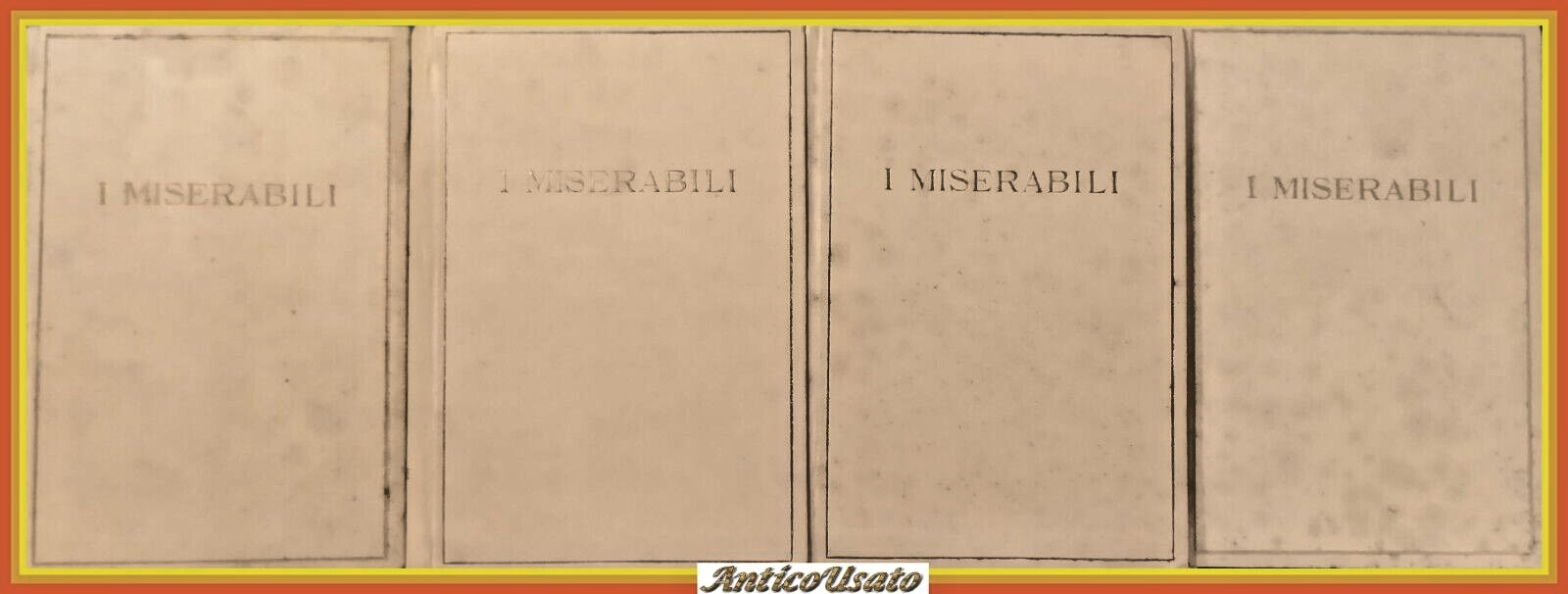 I MISERABILI di Victor Hugo 4 volumi completa editrice Bietti …