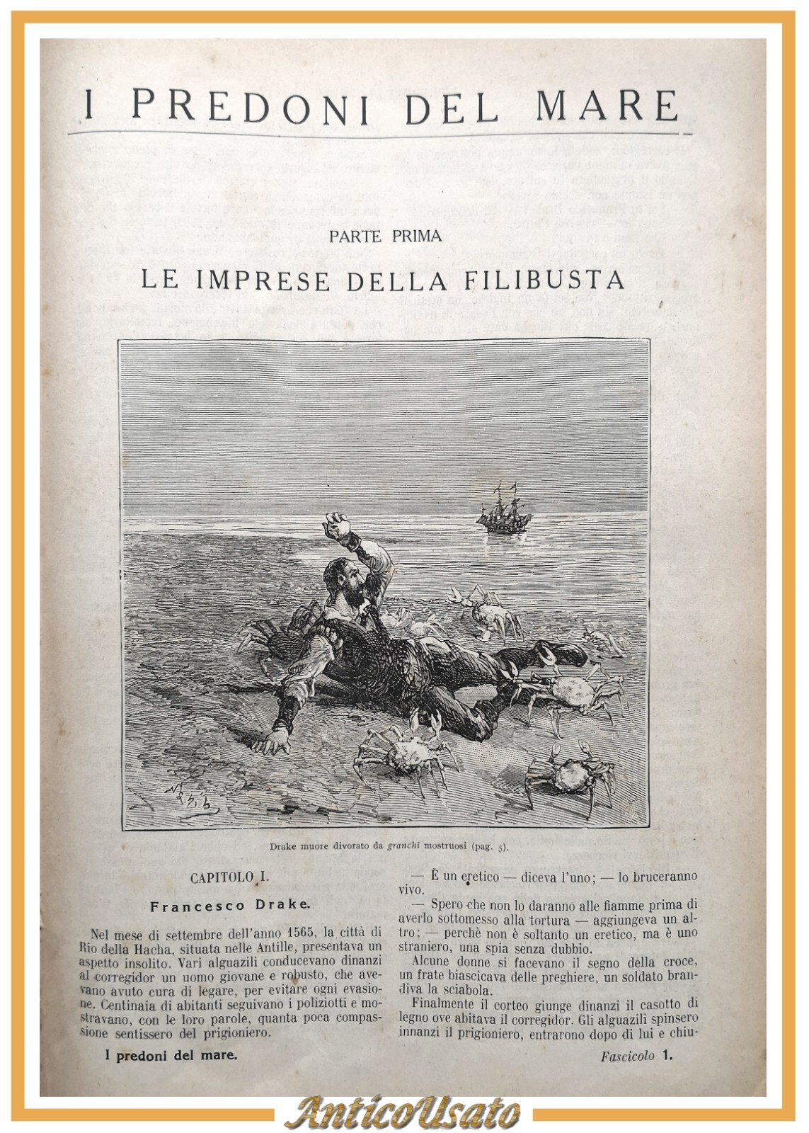 I PREDONI DEL MARE di Giulio Trousset 29 fascicoli Sonzogno …
