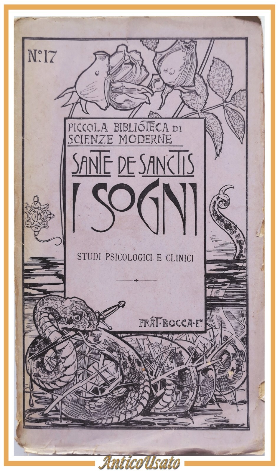 I SOGNI di Sante De Sanctis 1899 Bocca studi psicologici …