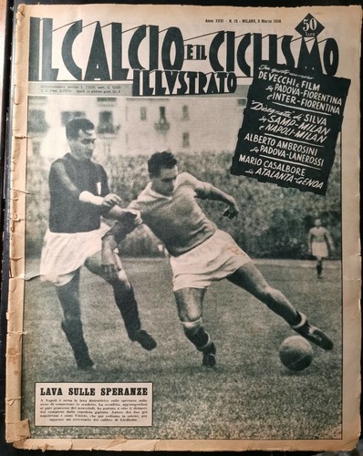 IL CALCIO E IL CICLISMO ILLUSTRATO 8 marzo 1956 rivista …