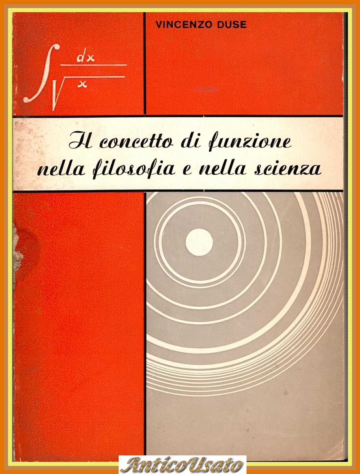 IL CONCETTO DI FUNZIONE NELLA FILOSOFIA E NELLA SCIENZA Vincenzo …