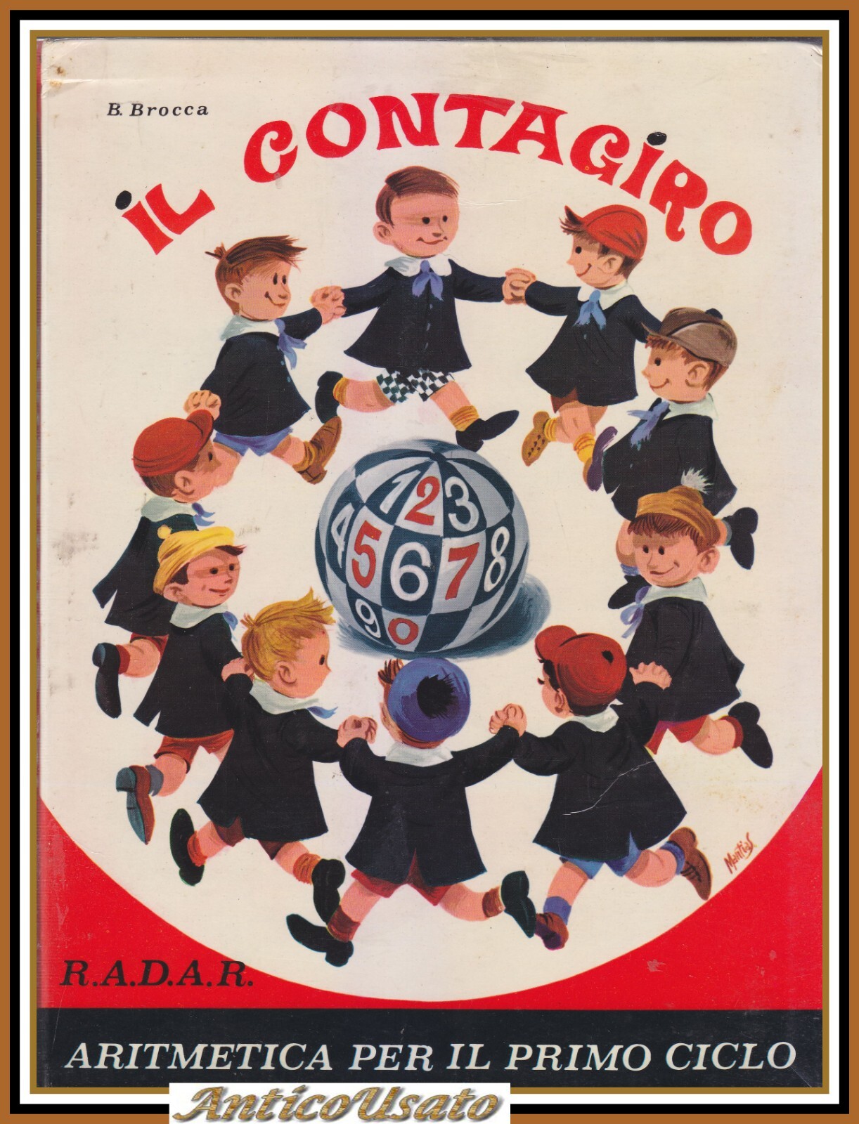 IL CONTAGIRO aritmetica I ciclo di Brocca Libro scolastico d'epoca …