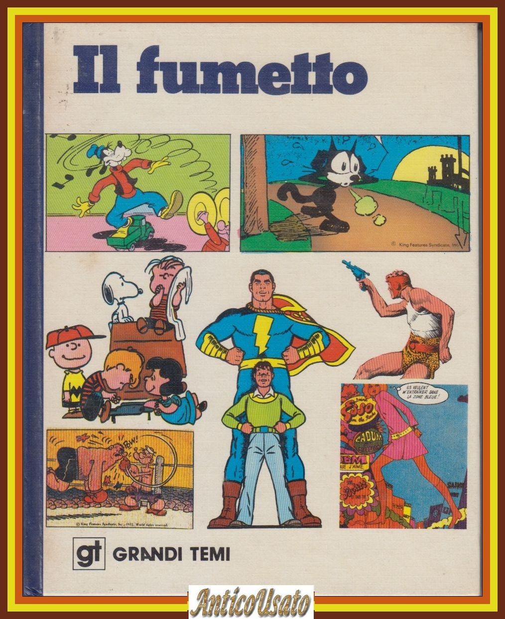IL FUMETTO 1976 De Agostini editore Collana Grandi Temi Libro
