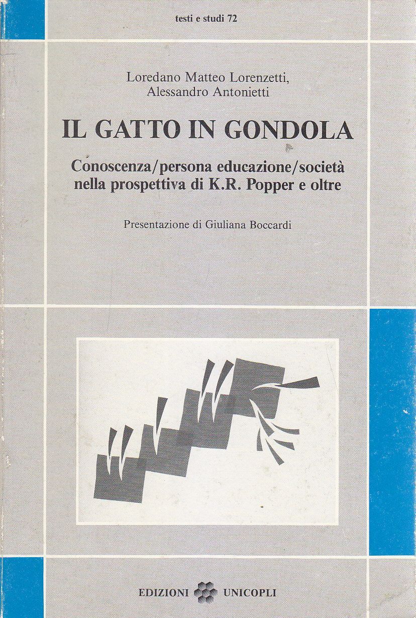 IL GATTO IN GONDOLA conoscenza persona società Popper di Lorenzetti …